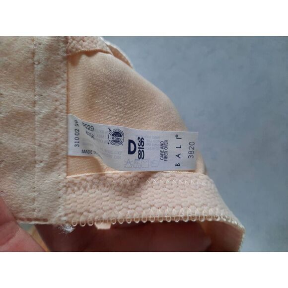 Bali Size 36D Double Support Wireless Bra - Picture 3 of 3